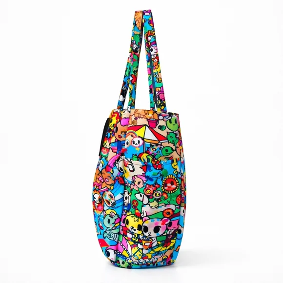LIMITED EDITION Tokidoki Canvas Tote Bag w/ Unicorn BAG CHARM - Picture 4 of 10